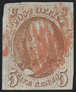 Sale 1133, Lot 32, 1847 Issue (Scott 1-1d)