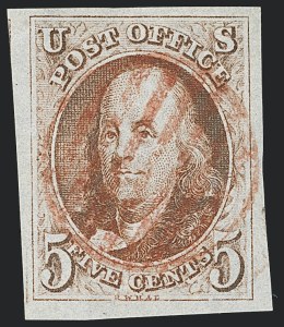 Sale Number 1133, Lot Number 5, 1847 Issue (Scott 1-1d) Sale Number 1133, Lot Number 5, 1847 Issue (Scott 1-1d)