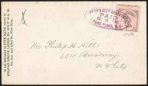 Sale 1133, Lot 524, Carriers and Locals