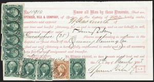 Sale 1133, Lot 546, First Issue Revenues