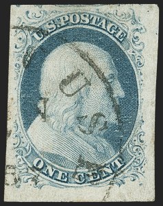 Sale Number 1133, Lot Number 60, 1851-56 Issue (Scott 5-17)