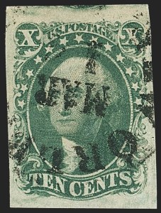 Sale Number 1133, Lot Number 77, 1851-56 Issue (Scott 5-17)