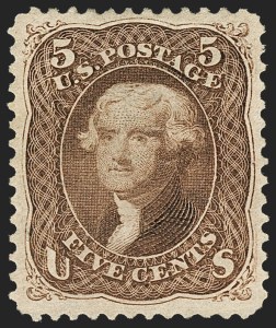 Sale 1134, Lot 106, 1875 Re-Issue of 1861-66 Issue (Scott 102-111)