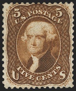 Sale 1134, Lot 62, 1861-66 Issue First Dsigns and Colors (Scott 55-62B)