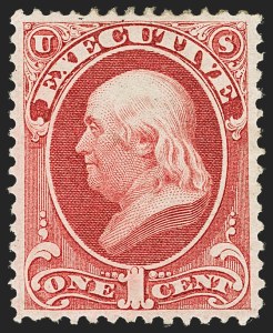 Sale 1135, Lot 510, Executive Department (Scott O10-O14)