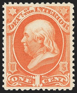 Sale 1135, Lot 515, Interior Department (Scott O15-O24)
