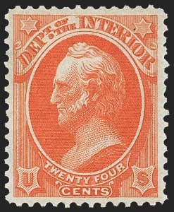 Sale 1135, Lot 516, Interior Department (Scott O15-O24)