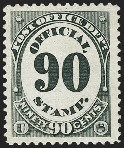 Sale 1135, Lot 538, Post Office Department (Scott O47-O56)