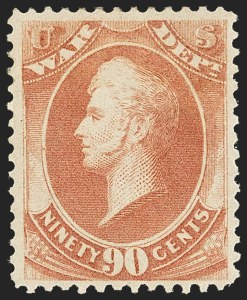 Sale 1135, Lot 568, War Department (Scott O83-O93)