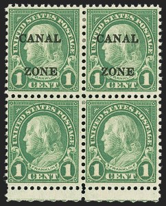 Sale 1139, Lot 130, Canal Zone