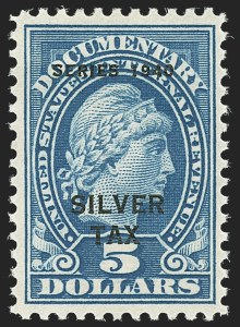 Sale 1140, Lot 1382, Revenues, Silver Tax