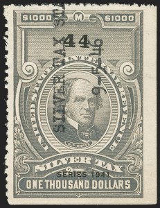 Sale 1140, Lot 1395, Revenues, Silver Tax