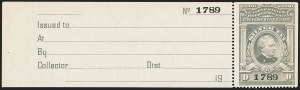 Sale 1140, Lot 1407, Revenues, Silver Tax
