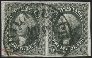 Sale 1140, Lot 344, 1851-56 Issue (Scott 5-17)