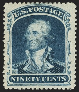 Sale Number 1140, Lot Number 388, 5c-90c 1857-60 Issue (Scott 27-39)