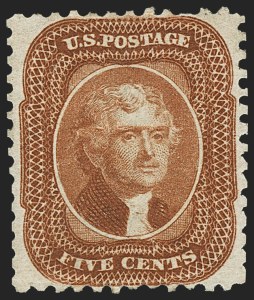 Sale 1140, Lot 395, 1875 Reprint of 1857-60 Issue (Scott 40-47)