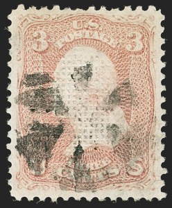 Sale 1140, Lot 438, 1867-68 Grilled Issue (Scott 79-101)