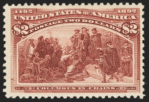 Sale 1140, Lot 619, $1.00-$5.00 1893 Columbian Issue (Scott 241-245), $2.00 Columbian (242) Sale 1140, Lot 619, $1.00-$5.00 1893 Columbian Issue (Scott 241-245)
