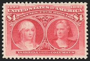 Sale 1140, Lot 630, $1.00-$5.00 1893 Columbian Issue (Scott 241-245)