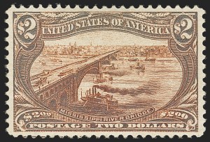 Sale 1140, Lot 709, $1.00-$2.00 1898 Trans-Mississippi Issue (Scott 292-293)