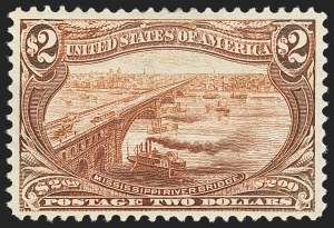 Sale 1140, Lot 712, $1.00-$2.00 1898 Trans-Mississippi Issue (Scott 292-293)
