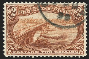 Sale 1140, Lot 719, $1.00-$2.00 1898 Trans-Mississippi Issue (Scott 292-293)