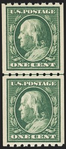 Sale 1140, Lot 822, 1910-13 Washington-Franklin Issue (Scott 374-396)