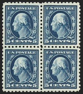 Sale 1140, Lot 853, 1912-15 Washington-Franklin Issue (Scott 405-461)