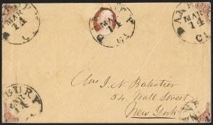 Sale 1144, Lot 103, 3c 1851-56 Issue, Dull Red & Shades (Scott 11-11A)
