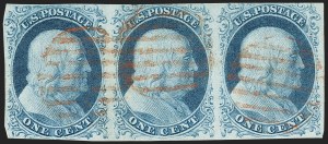 Sale 1144, Lot 12, 1c 1851-56 Issue, Types Ia-II (Scott 5A-7)