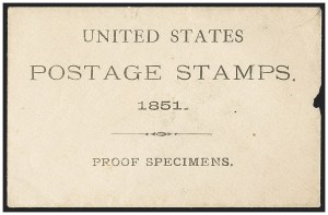 Sale 1144, Lot 140, 1851-57 Issue Proofs