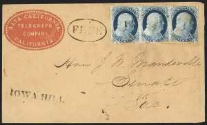 Sale 1144, Lot 158, 1851-56 Postal History: Indian Territory & Western Covers