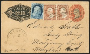 Sale 1144, Lot 162, 1851-56 Postal History: Indian Territory & Western Covers