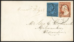 Sale 1144, Lot 178, 1851-56 Postal History: Carriers & Locals