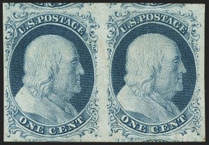 Sale 1144, Lot 19, 1c 1851-56 Issue, Types Ia-II (Scott 5A-7)