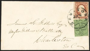 Sale 1144, Lot 190, 1851-56 Postal History: Carriers & Locals
