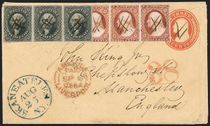 Sale 1144, Lot 229, 1851-56 Postal History: Foreign Mail