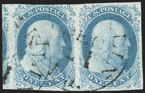 Sale 1144, Lot 3, 1c 1851-56 Issue, Types Ia-II (Scott 5A-7)