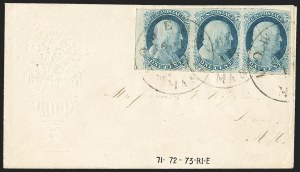Sale 1144, Lot 36, 1c 1851-56 Issue, Types III-IIIa (Scott 8-8A)
