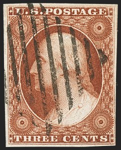 Sale 1144, Lot 68, 3c 1851-56 Issue, Orange Brown (Scott 10-10A)
