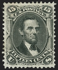 Sale 1145, Lot 363, 1861-68 Issues, 15c Black, F. Grill (98) Sale 1145, Lot 363, 1861-68 Issues