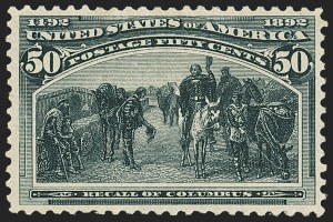 Sale 1145, Lot 413, Columbian Issue, 1c-50c Columbian (230-240) Sale 1145, Lot 413, Columbian Issue