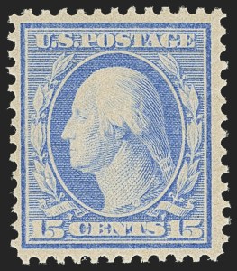 Sale 1145, Lot 456, Washington-Franklin and Later Issues, 15c Pale Ultramarine, Bluish (366) Sale 1145, Lot 456, Washington-Franklin and Later Issues