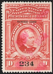 Sale 1149, Lot 231, Red Documentary Issues up to Series 1952
