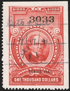 Sale 1149, Lot 236, Red Documentary Issues up to Series 1952
