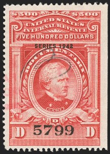 Sale 1149, Lot 240, Red Documentary Issues up to Series 1952