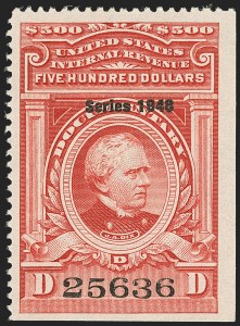 Sale 1149, Lot 252, Red Documentary Issues up to Series 1952