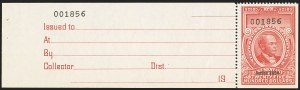 Sale 1149, Lot 267, Red Documentary Issues: Series 1953-1958, Balance