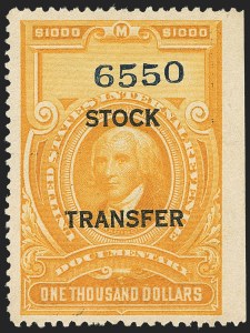 Sale 1149, Lot 312, Stock Transfer