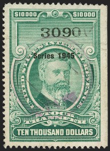 Sale 1149, Lot 361, Green Stock Transfer: 1945-1947 Ovpts.